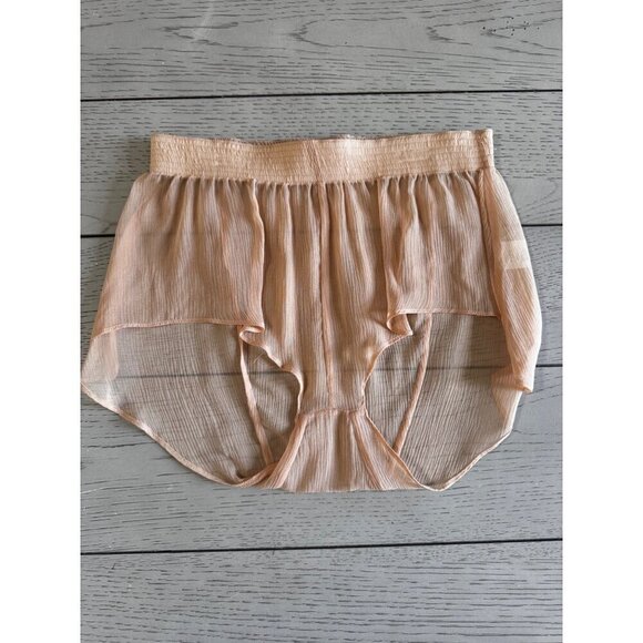 SUZY BLACK Bebe Silk Chiffon Tap Shorts Size small - Picture 1 of 3